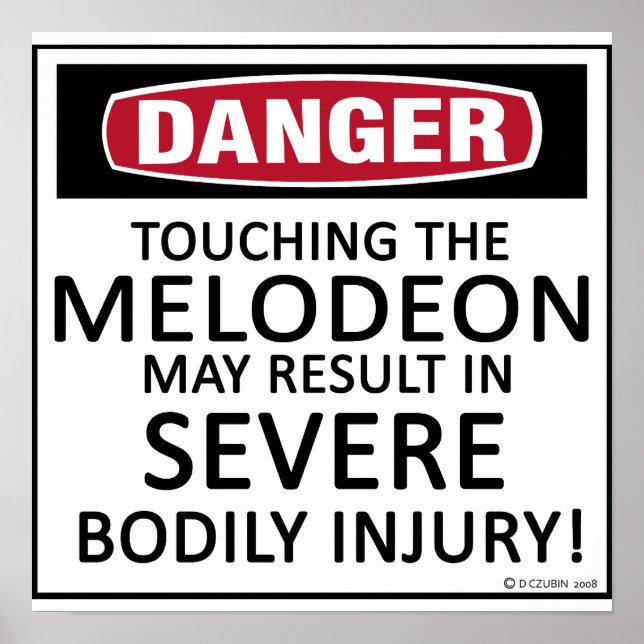 Danger Melodeon Poster (Framsidan)