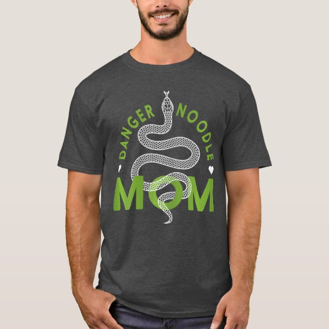 Danger Noodle Mom Herpetology Reptile Mother Snake T Shirt (Framsida)