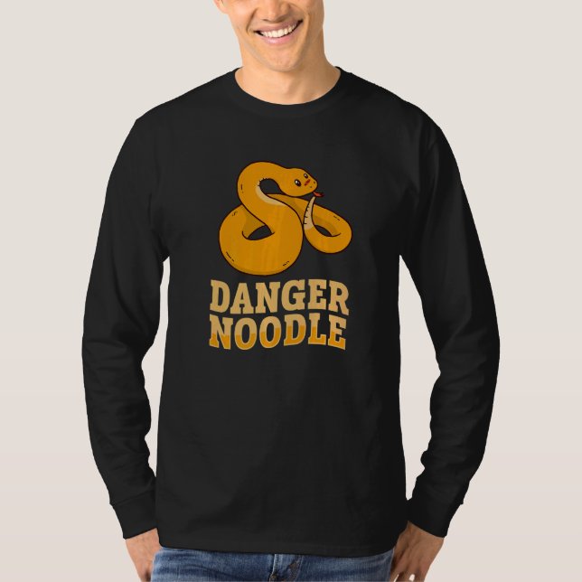Danger Noodle Snake Boll Python T Shirt (Framsida)