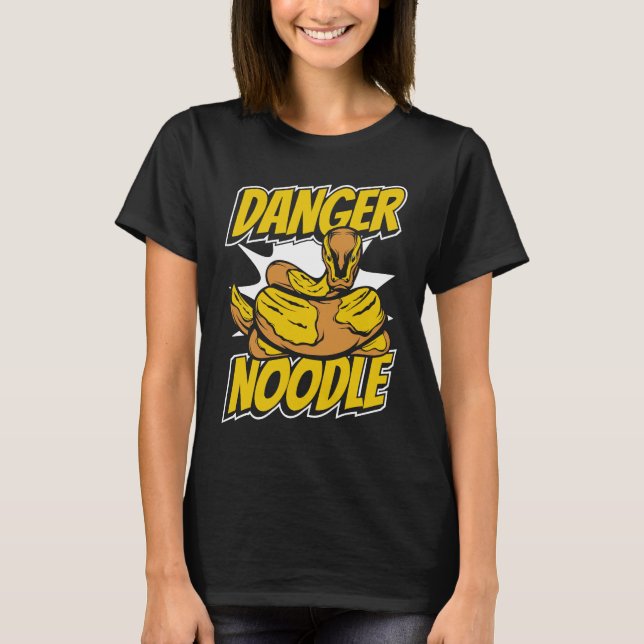 Danger Noodle Snake Owner Snake  Banana Ball Pytho T Shirt (Framsida)