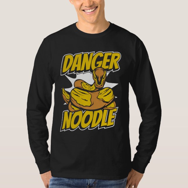 Danger Noodle Snake Owner Snake  Banana Ball Pytho T Shirt (Framsida)