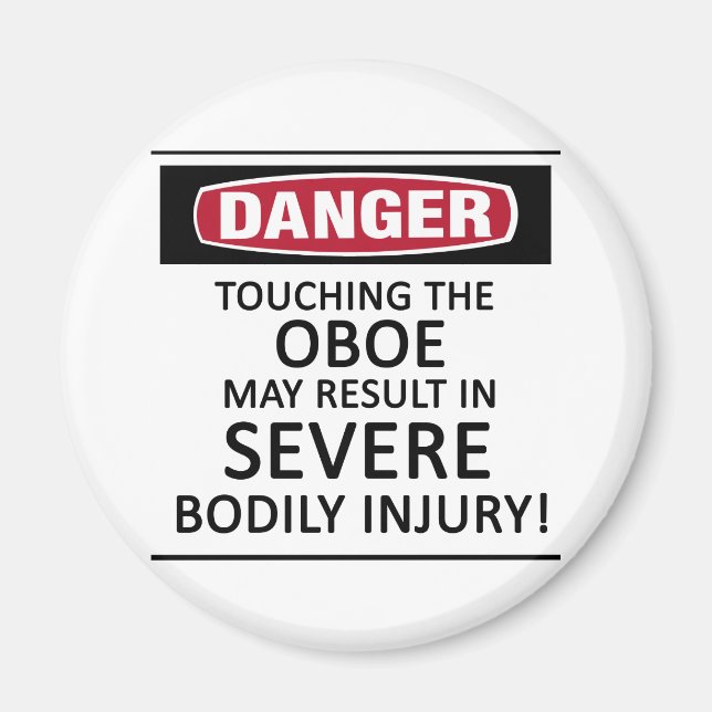Danger Oboe Magnet (Framsidan)