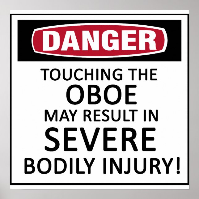 Danger Oboe Poster (Framsidan)