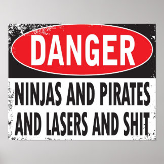DANGER! Poster (liten)