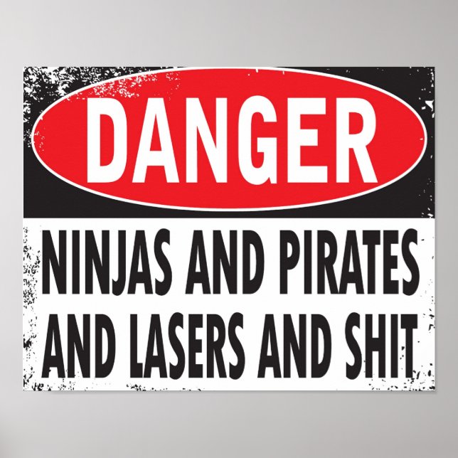 DANGER! Poster (liten) (Framsidan)
