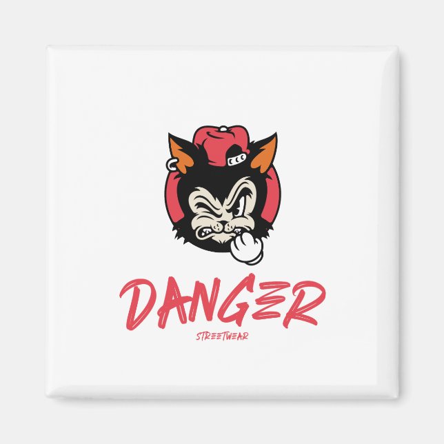 Danger Street Bära Magnet (Framsidan)