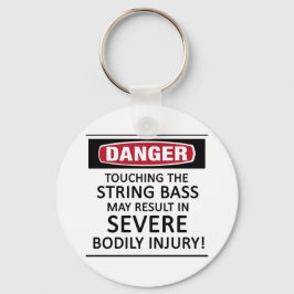 Danger String Bass Nyckelring