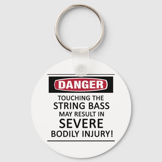 Danger String Bass Nyckelring (Framsida)