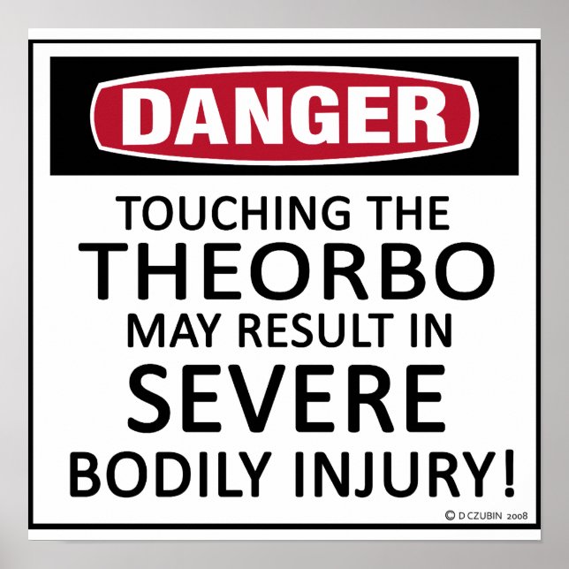 Danger Theorbo Poster (Framsidan)