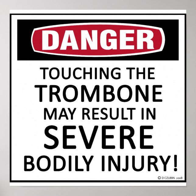 Danger Trombone Poster (Framsidan)