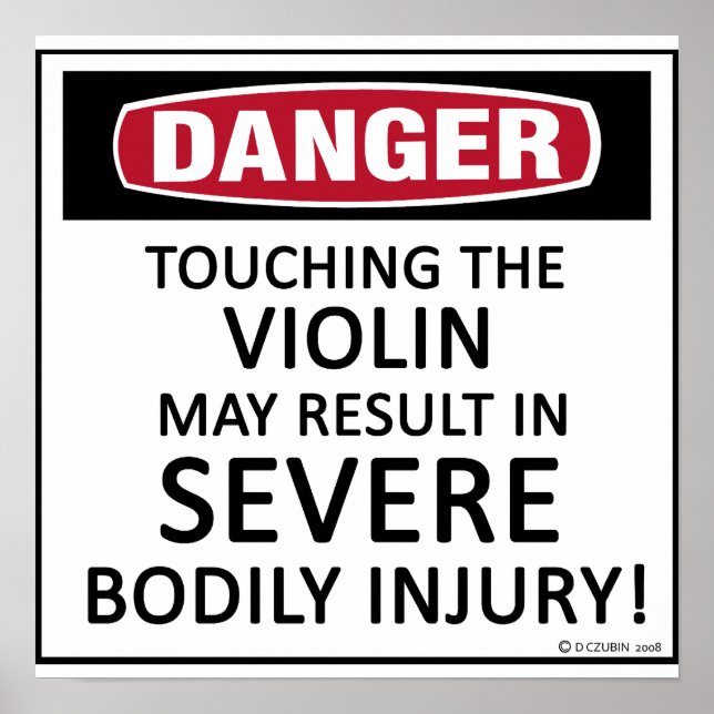 Danger Violin Poster (Framsidan)