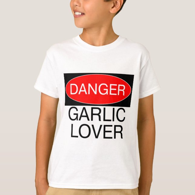 Danger - Vitlic Älskare Funny T-Shirt Mugg Hat Apr (Framsida)