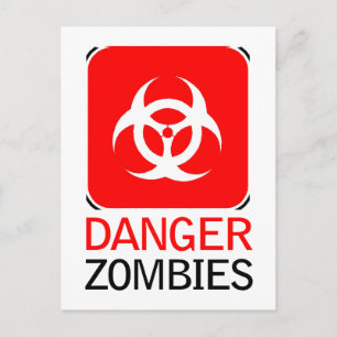 Danger Zombies Vykort