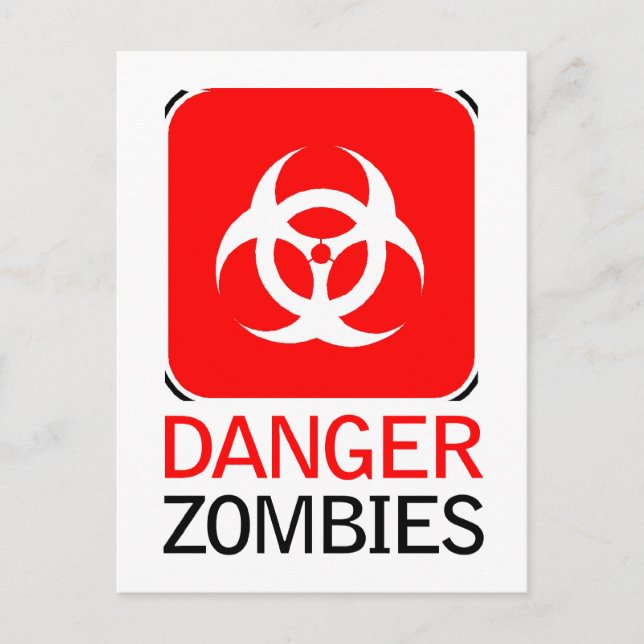 Danger Zombies Vykort (Framsida)