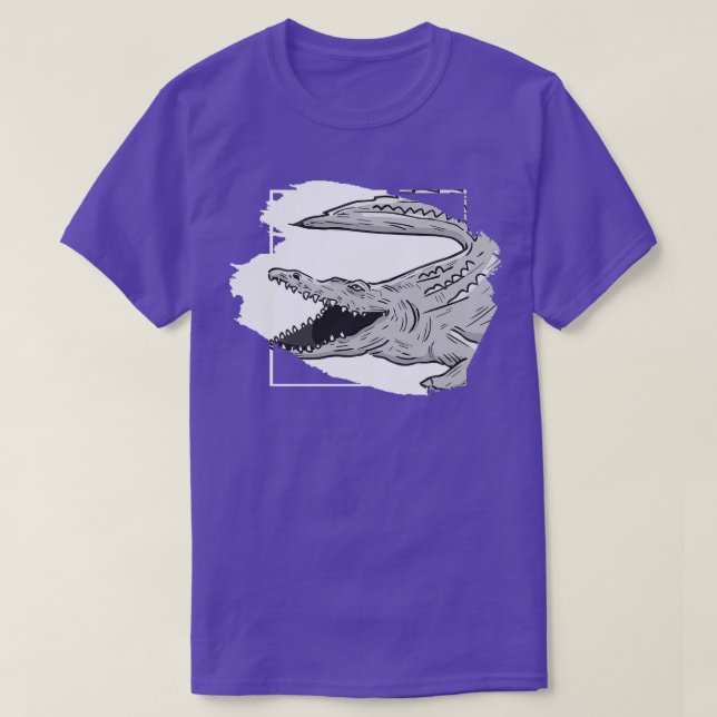 Dangerous Alligator Crokodile T Shirt (Design framsida)