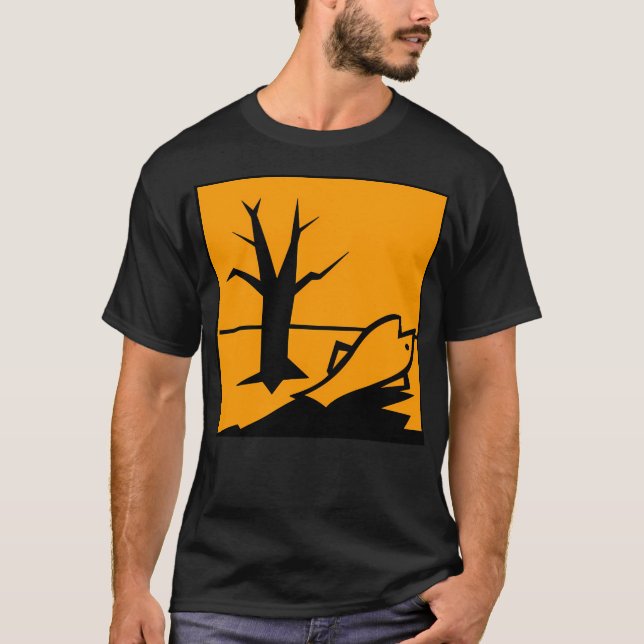Dangerous For The Environment Hazard Symbol T Shirt (Framsida)