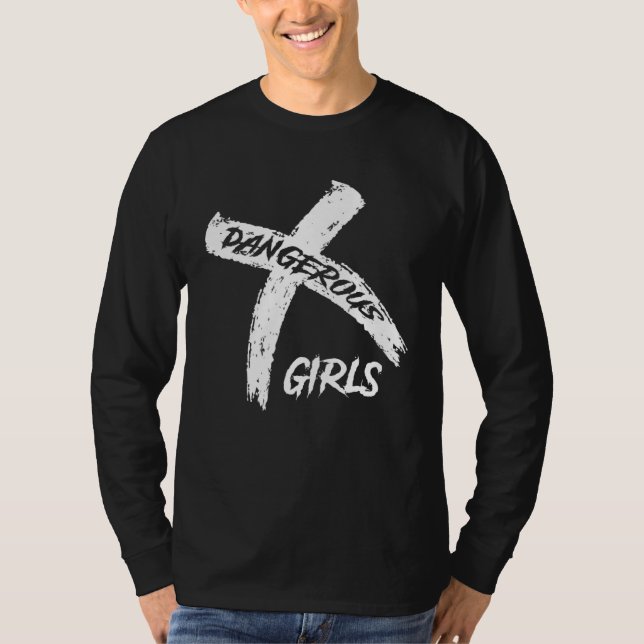 Dangerous Girls Friends forever Best friend friend T Shirt (Framsida)