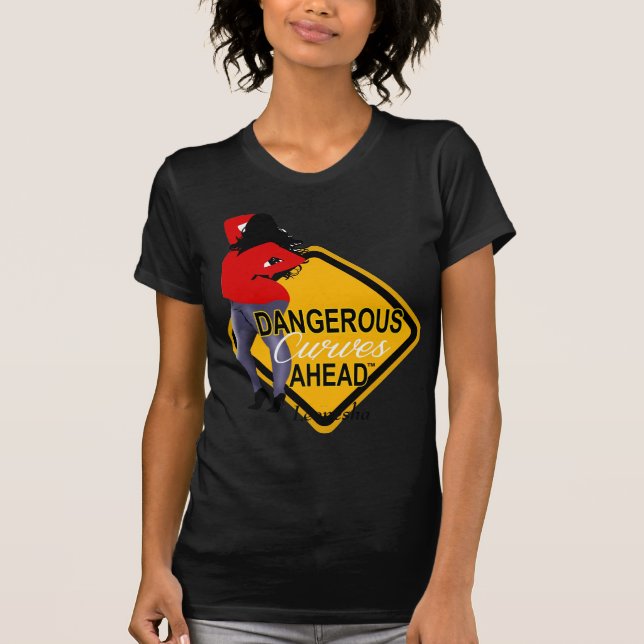 Dangerous Kurvor Ahead T Shirt (Framsida)