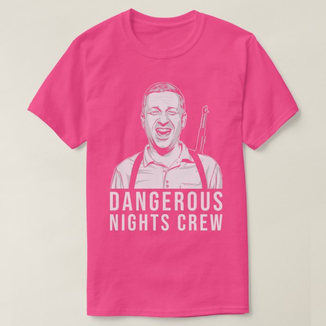 Dangerous Nights Crew Tim Robinson Fläkt Art T Shirt (Design framsida)
