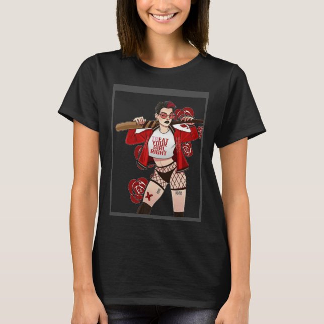 Dangerous woman print t shirt (Framsida)