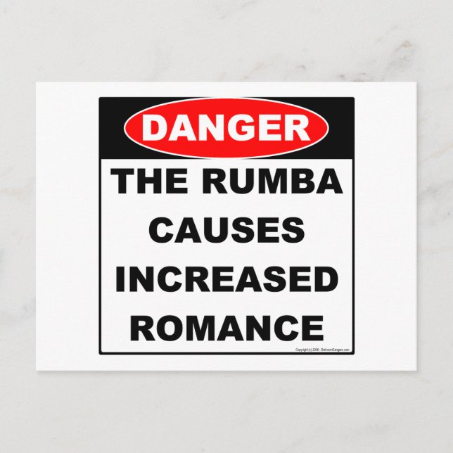 Dangers Rumba Postcard Vykort (Framsida)