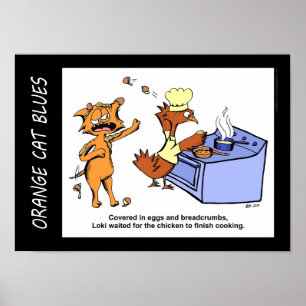 "Dangling Pawticiple" Tecknad Strip Poster