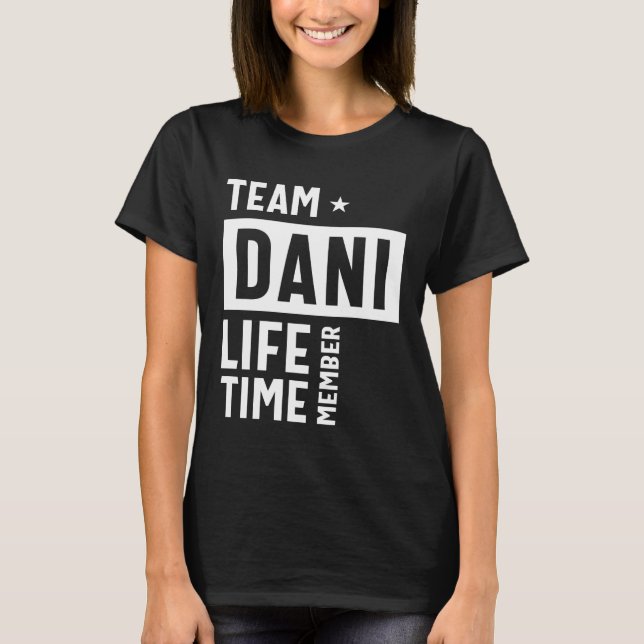 Dani Personlig Namn Birthday Gift T Shirt (Framsida)