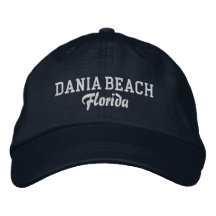 Dania Beach Florida Broderad Basebollmössa