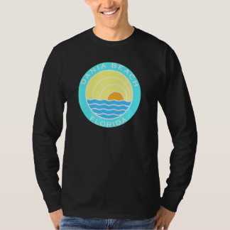 Dania Beach Florida Retro Sunset T Shirt