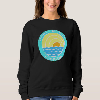 Dania Beach Florida Retro Sunset T Shirt