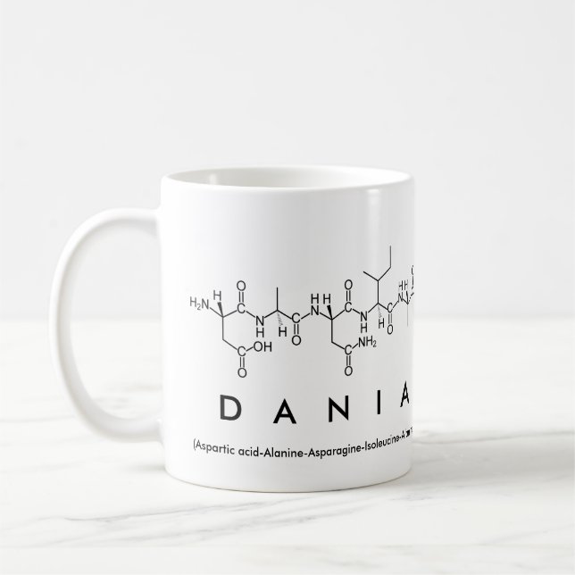 Dania peptide namn mugg (Vänster)