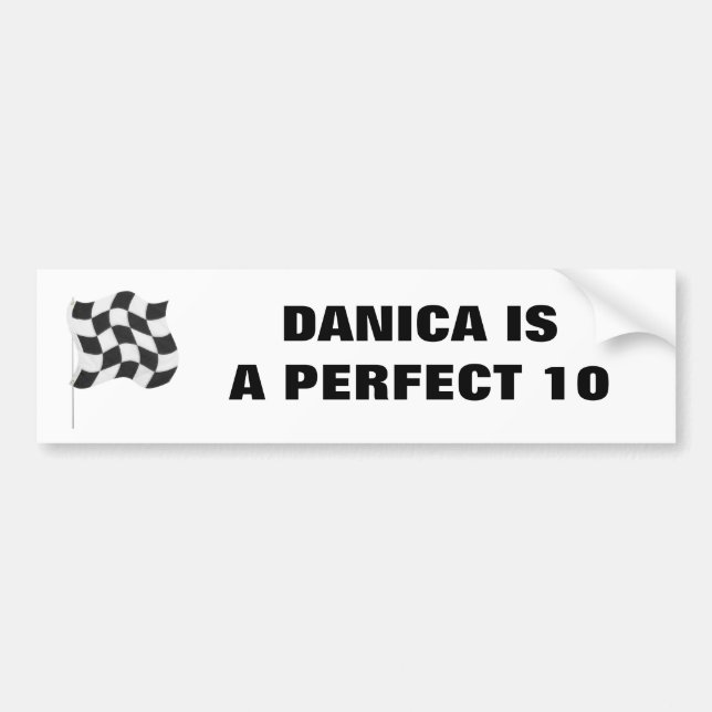 DANICA ÄR EN PERFEKT 10 BILDEKAL (Framsidan)