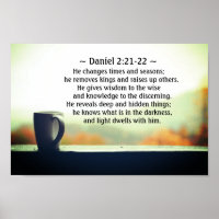 Daniel 2:21-22 Han ändrar tider och säsonger