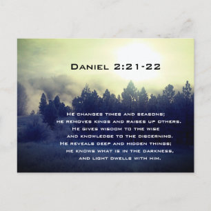 Daniel 2:21-22 Han ändrar tider och säsonger Vykort