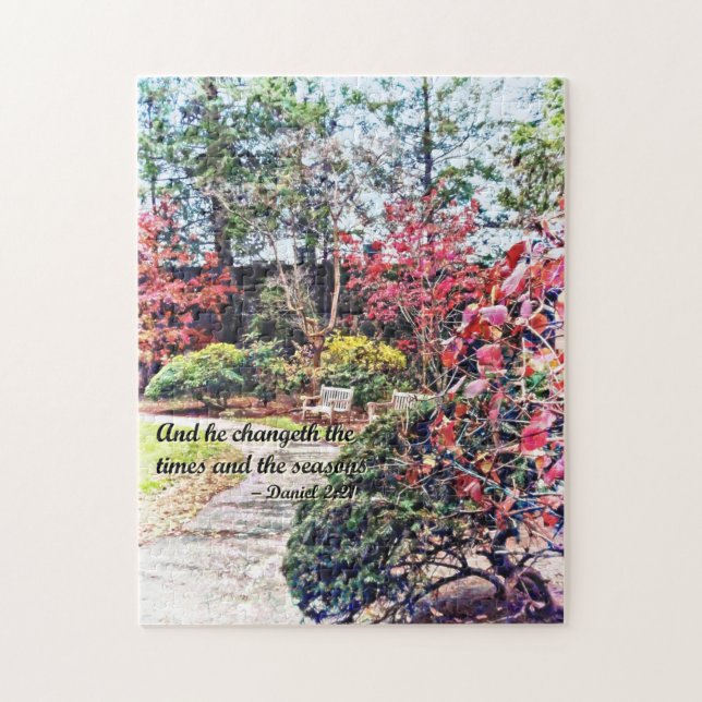 Daniel 2:21 - och han förändras pussel (Vertikal)