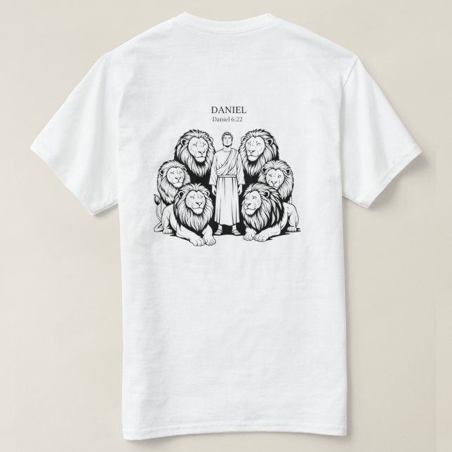 Daniel 6:22 t shirt (Design baksida)