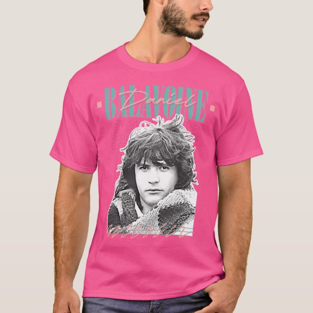 Daniel Balavoine Francofil Retrodesign T Shirt (Framsida)