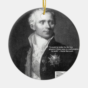 Daniel Bernoulli Sanna Fysik Citat Presentkort & K Julgransprydnad Keramik