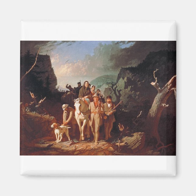 Daniel Boone eskorterande bosättare Magnet (Framsidan)