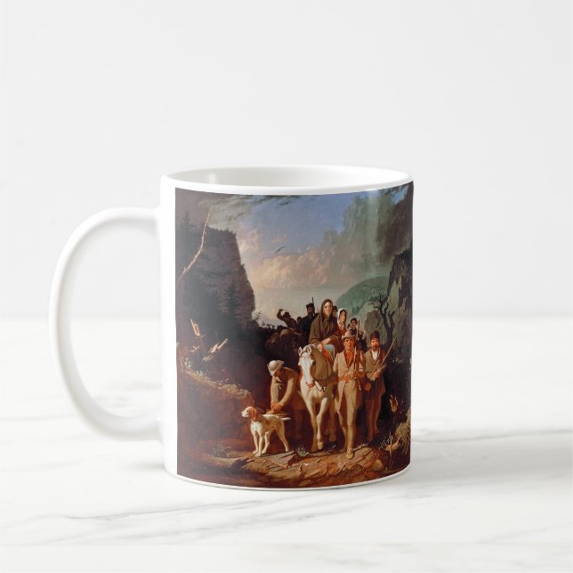 Daniel Boone eskorterar bosättare  Kaffemugg (Vänster)