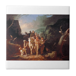 Daniel Boone eskorterar bosättare Kakelplatta