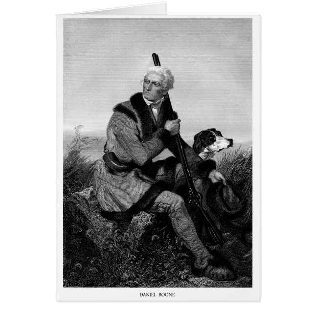 Daniel Boone Hälsningskort (Framsidan)