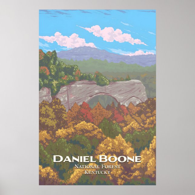 Daniel Boone National Forest Travel Poster (Framsidan)
