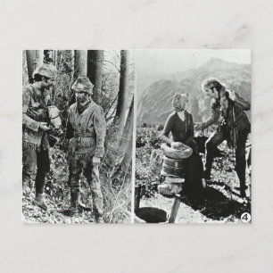 Daniel Boone Vintage Glass Slide Vykort