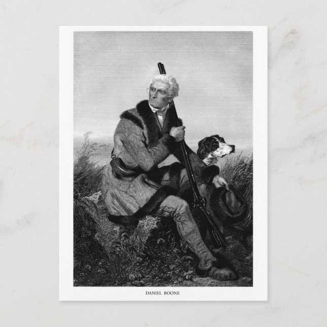 Daniel Boone Vykort (Framsida)