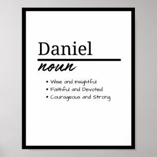 Daniel, Boy Personlig Namn Definition Poster