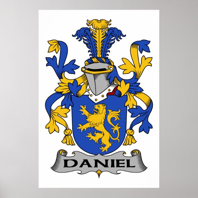 Daniel Family Crest Poster (Framsidan)