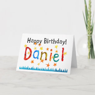 "Daniel" födelsedagkort Kort