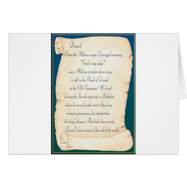 Daniel Hälsningskort (Framsidan Horizontal)