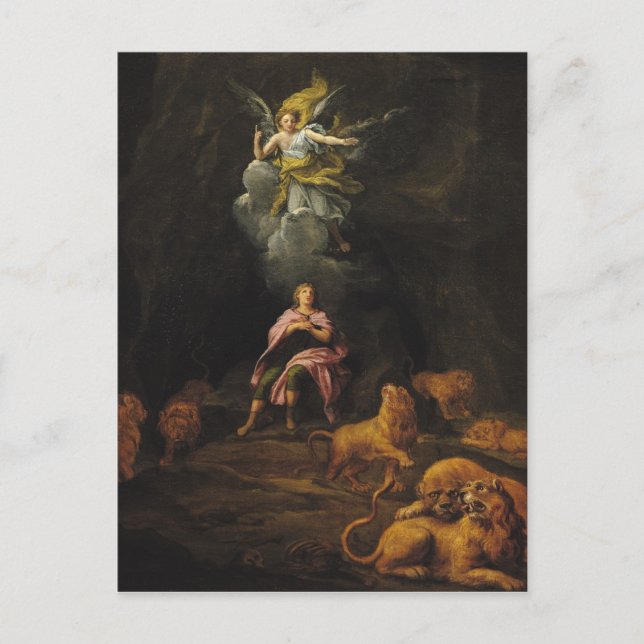 Daniel i Den Lejon Vykort (Framsida)